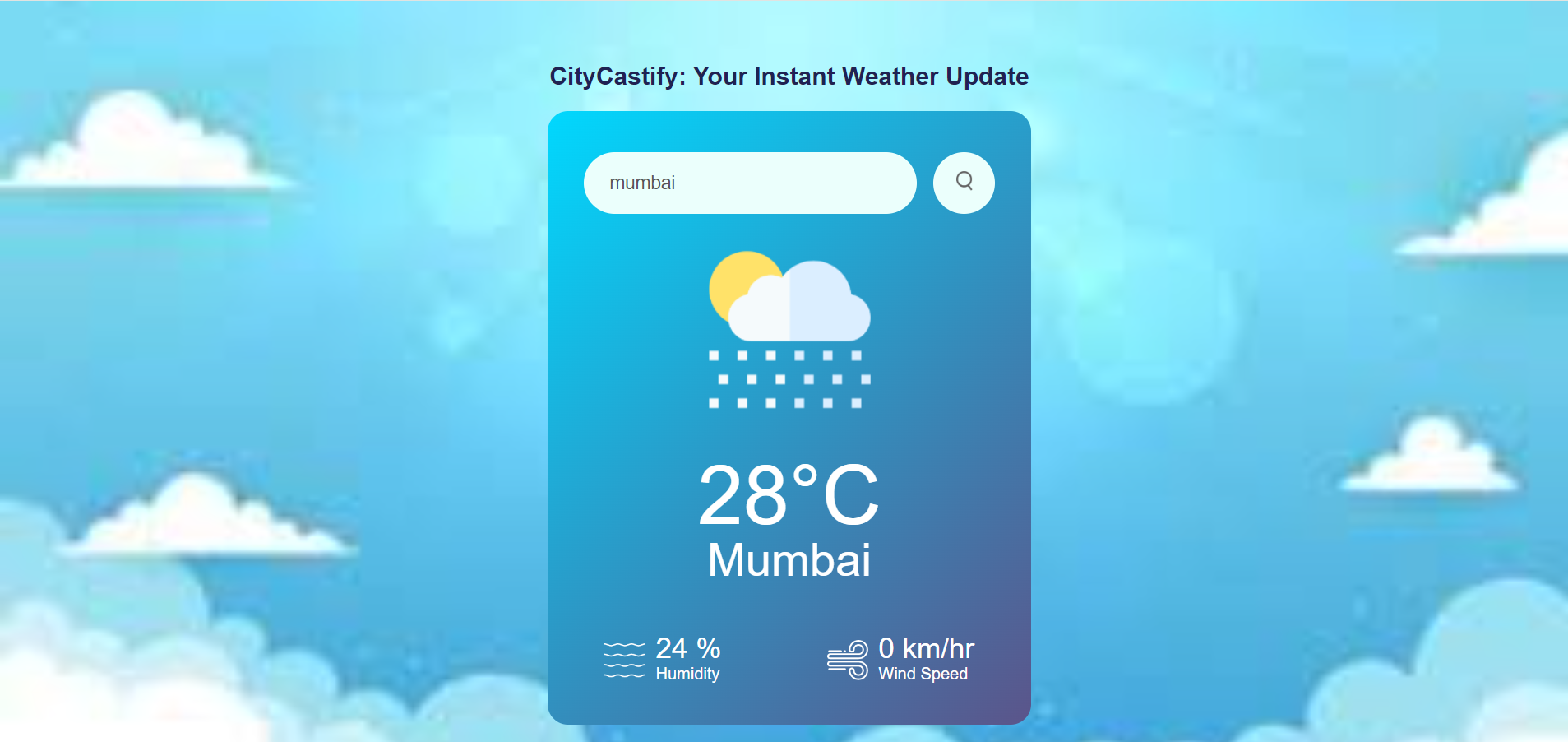 CityCastify – Instant Weather App